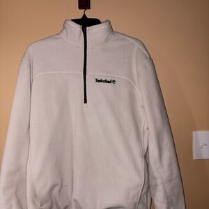 Timberland Men's Cream Zip-Up Sweater